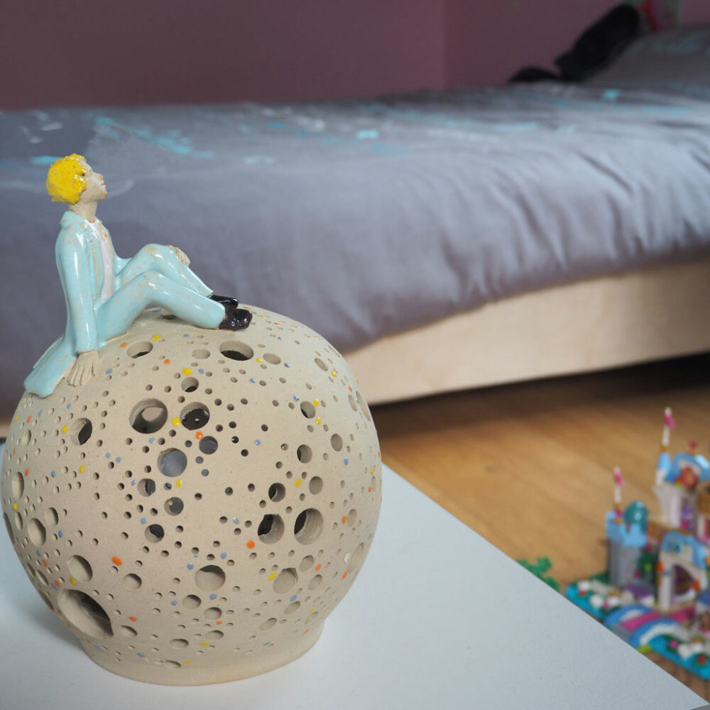 Lampe Décorative En Grès – Style Unique, Sans Marque (Occasion)