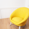 fauteuil en tissu kiwi jaune