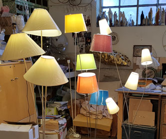 ensemble lampadaires atelier Franck Depoilly